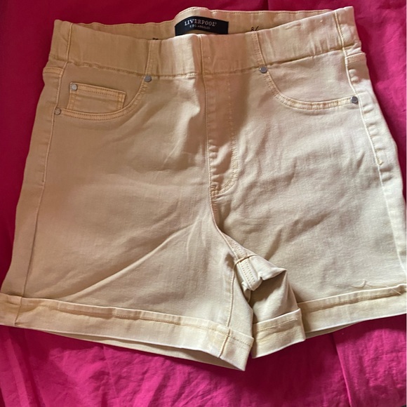 LiverPool Los Angeles NWOT Chloe Rolled Cuff Stretch “the shorts” Shorts Sz 29 - Picture 3 of 11